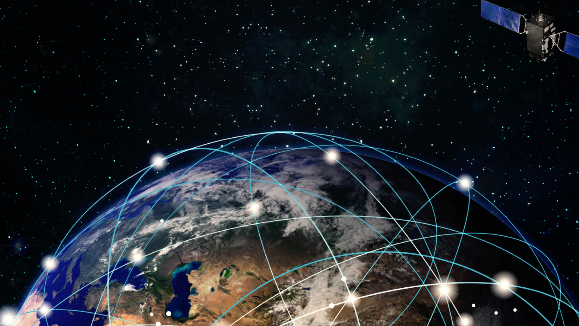 internet satellites orbit the earth